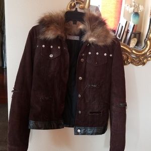 Distressed brown jacket